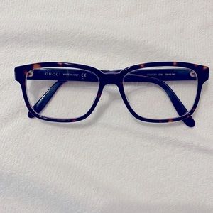 Gucci womens glasses, tortoise shell colored